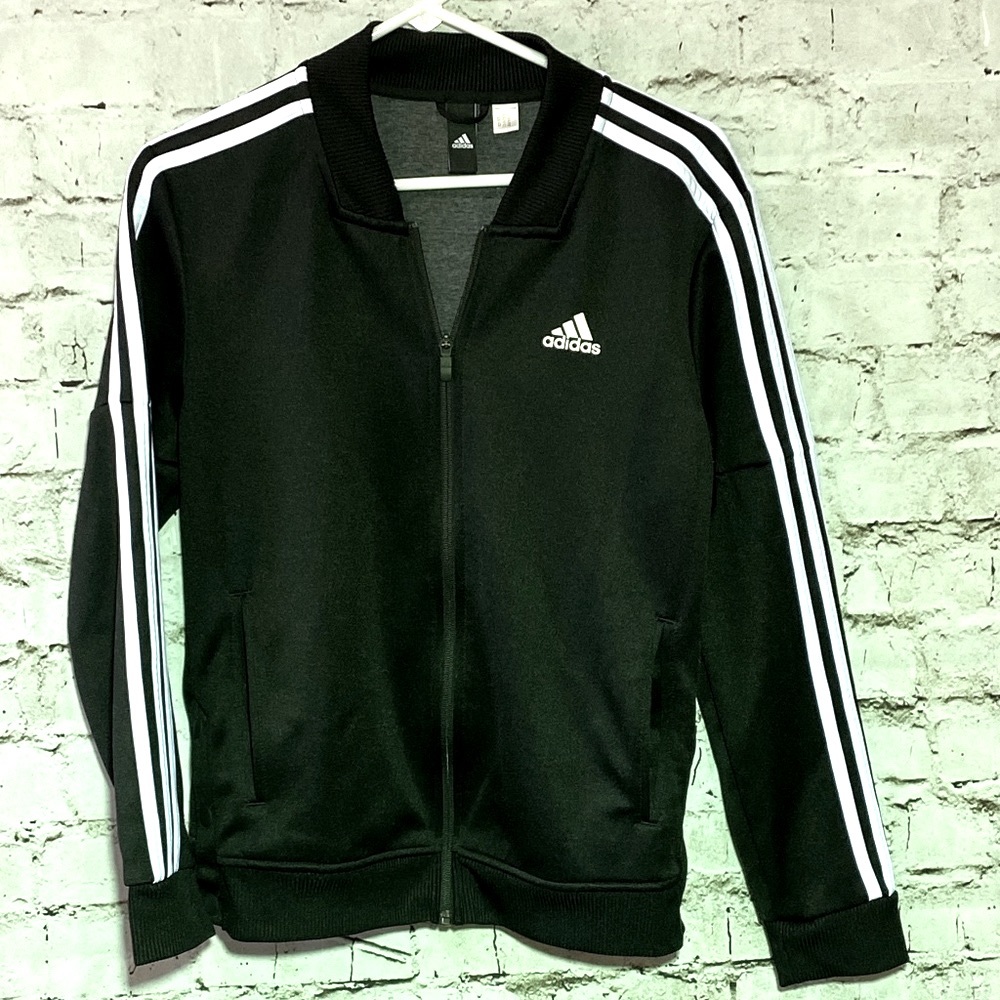 Adidas Signature Stripe Zip Up Track Jacket